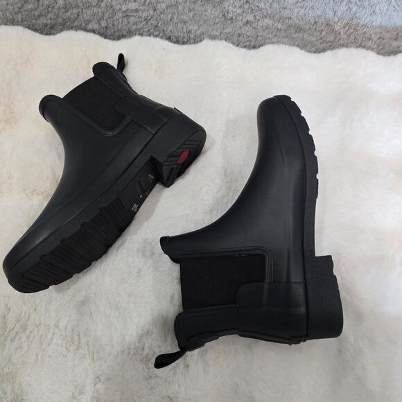 NEW! Hunter Refined Slim Fit Chelsea Boots Black Women's Size 5 US (WFS1017RMA) - Picture 10 of 10